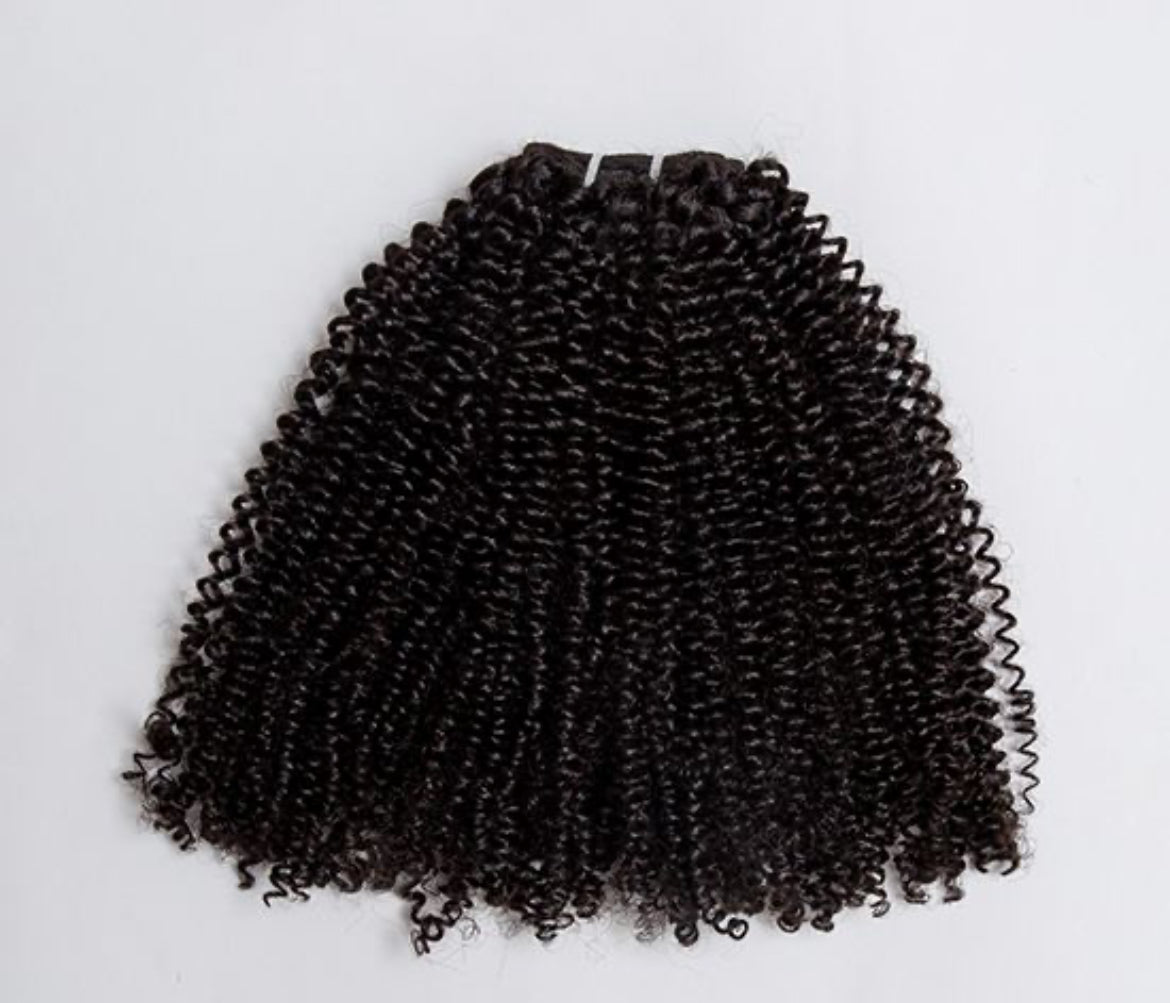 Kinky curly cambodian hair